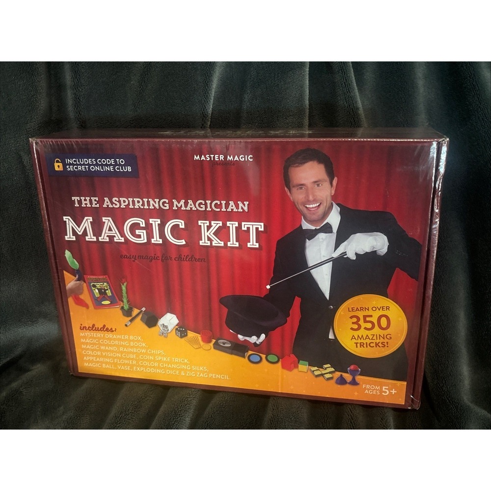 THE ASPIRING MAGICIAN MAGIC KIT 350+ TRICKS by Master Magic- Still‎ Sealed